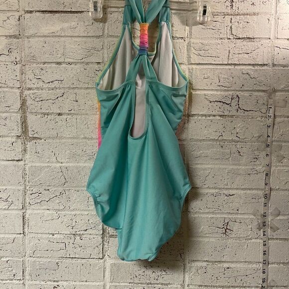 Cat & Jack Sequin Unicorn Tie Dye One Piece Bathing Suit xl 14/16 - Picture 5 of 9